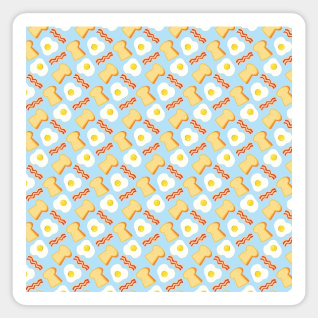 Breakfast Pattern Sticker by Cedric Hohnstadt